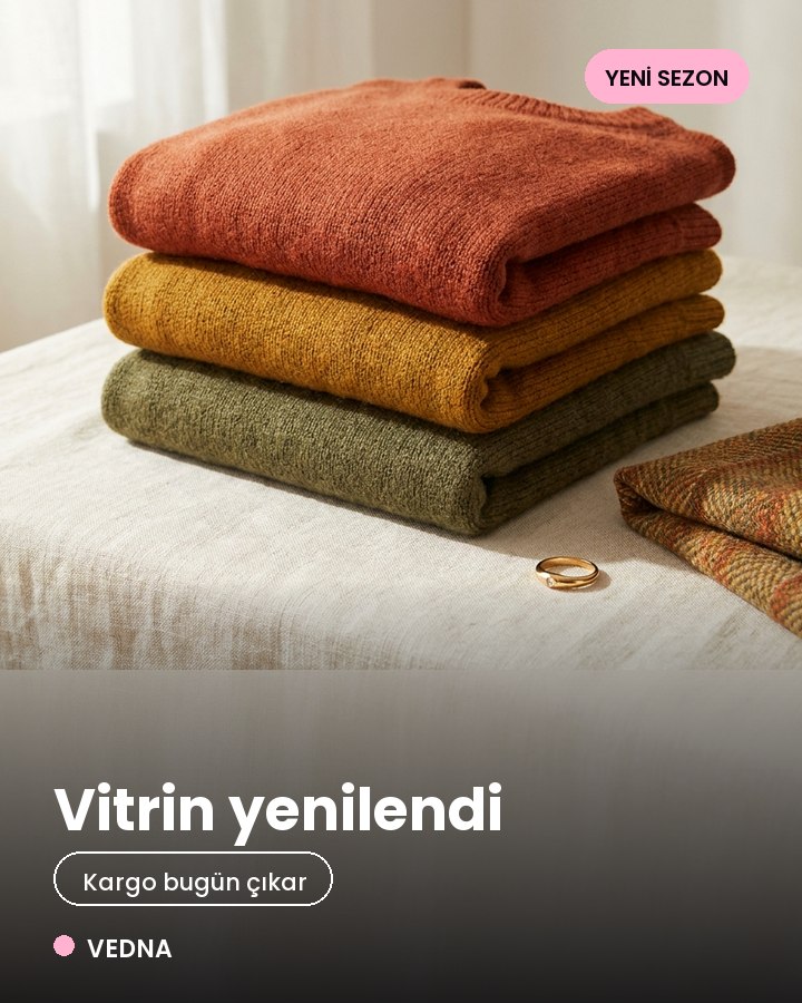 E-ticaret, moda, kuyumcu için VEDNA'nın hazırladığı örnek gönderi tasarımı